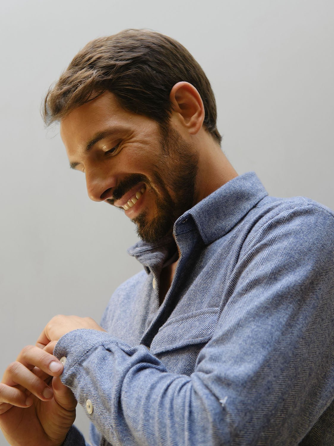 Premium Flannel Shirt for Men - Soft & Warm Neve Navy Plaid - Perfect for Outdoor Adventures & Casual Wear