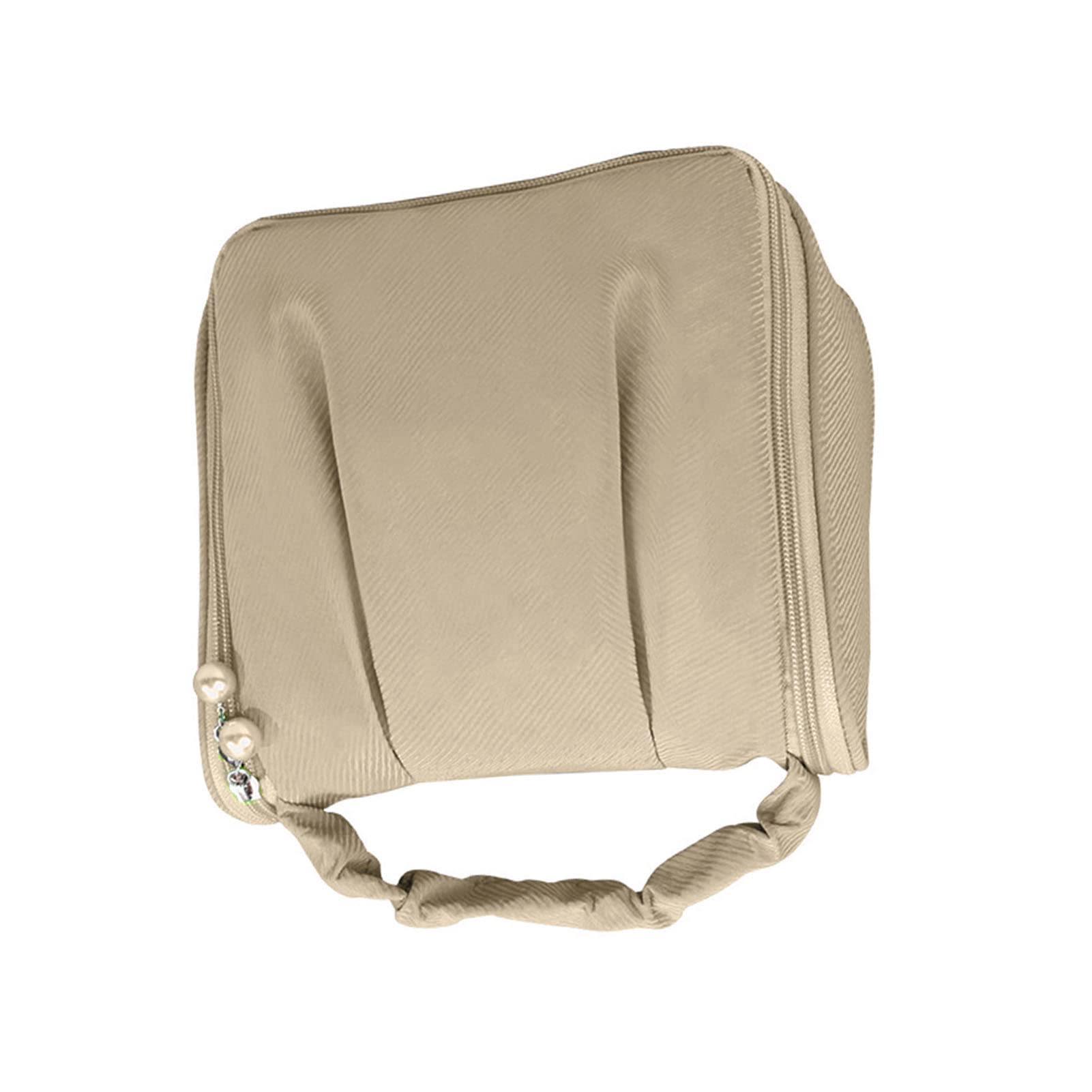 Yosoo Waterproof Hanging Makeup Bag - Portable Cosmetic & Toiletry Organizer for Travel, Gym, Business Trips - Multifunctional Handheld Beauty Case (Beige) | Perfect for On-the-Go Touch Ups & Storage