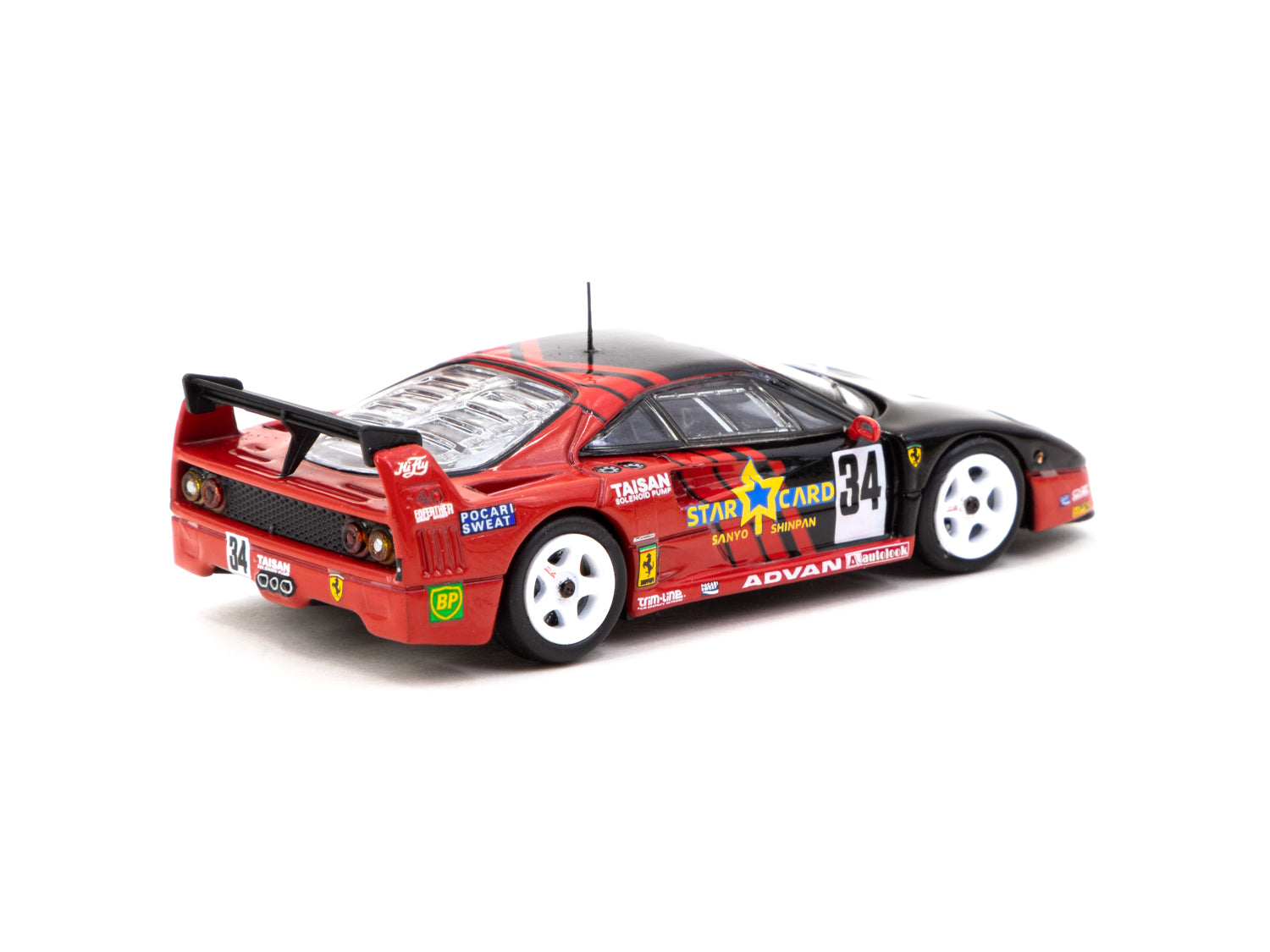 Tarmac Works X iXO Models 1/64 Ferrari F40 GT Diecast Car - TWOC Members Exclusive Collectible - HOBBY64 Series for Car Enthusiasts & Display Showcase