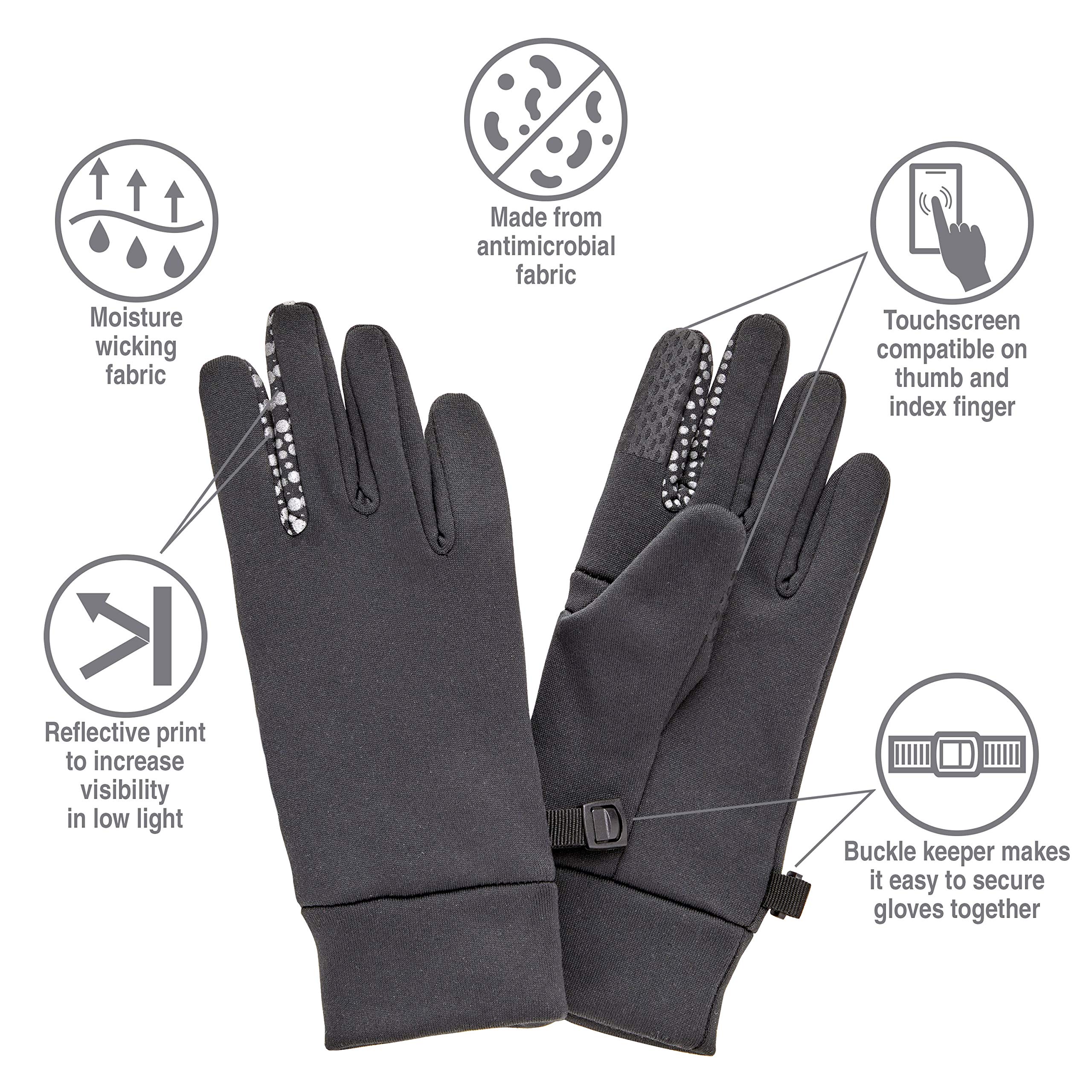 Kids Reflective Fleece Gloves - Warm Winter Gloves for Boys & Girls - High Visibility for Safety - Perfect for Outdoor Play, School & Sports