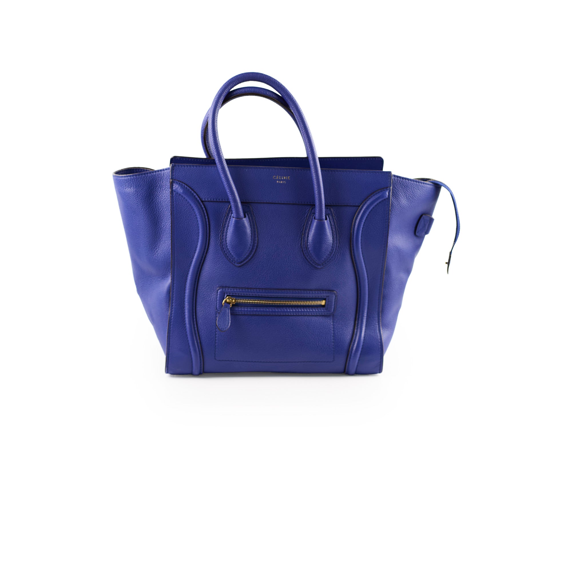 Celine Mini Luggage Bag in Blue | Premium Leather Crossbody Handbag for Women | Perfect for Travel, Work & Everyday Use