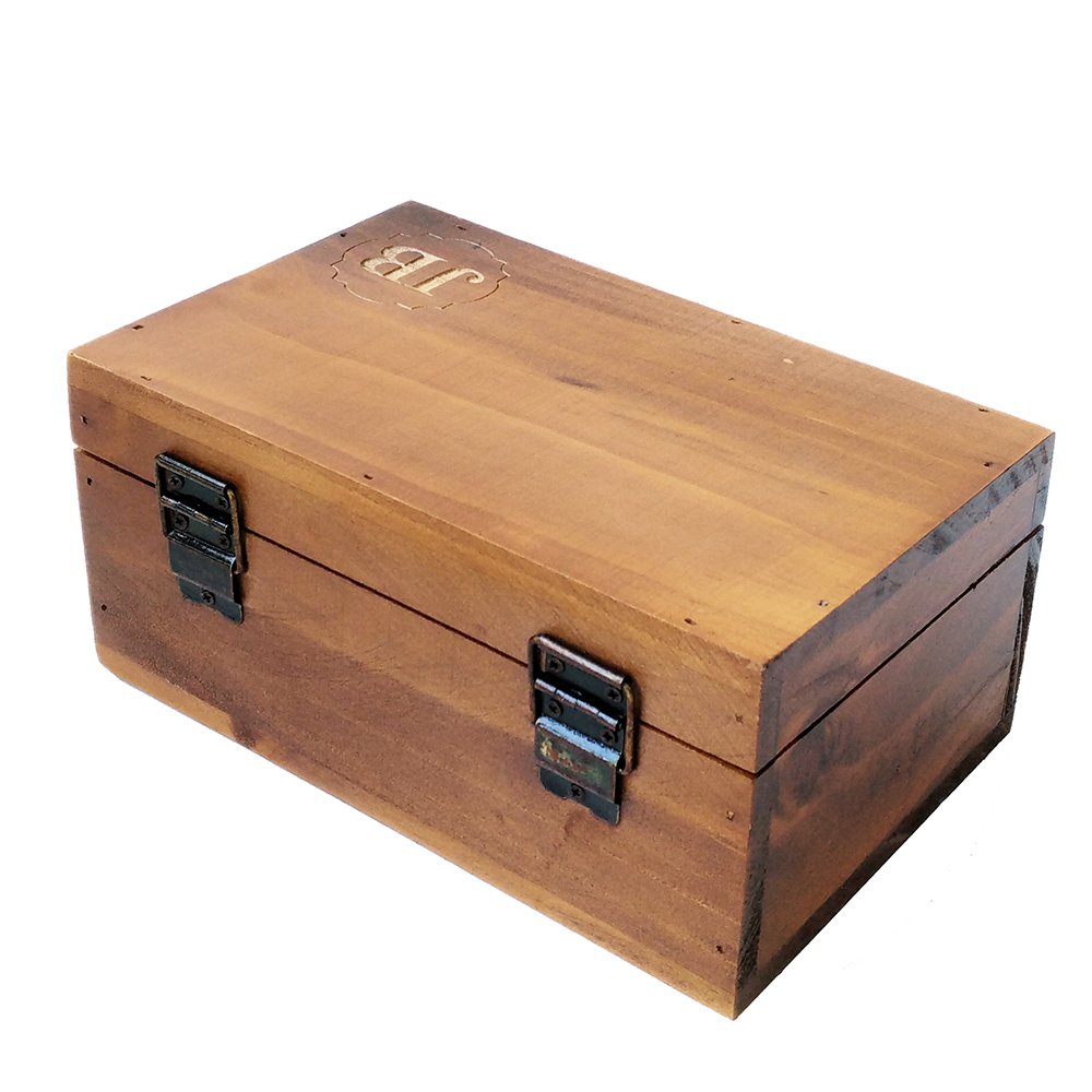 Personalized Wooden Jewelry Box w/Lock - Bridesmaid & Mother Gift for Special Occasions