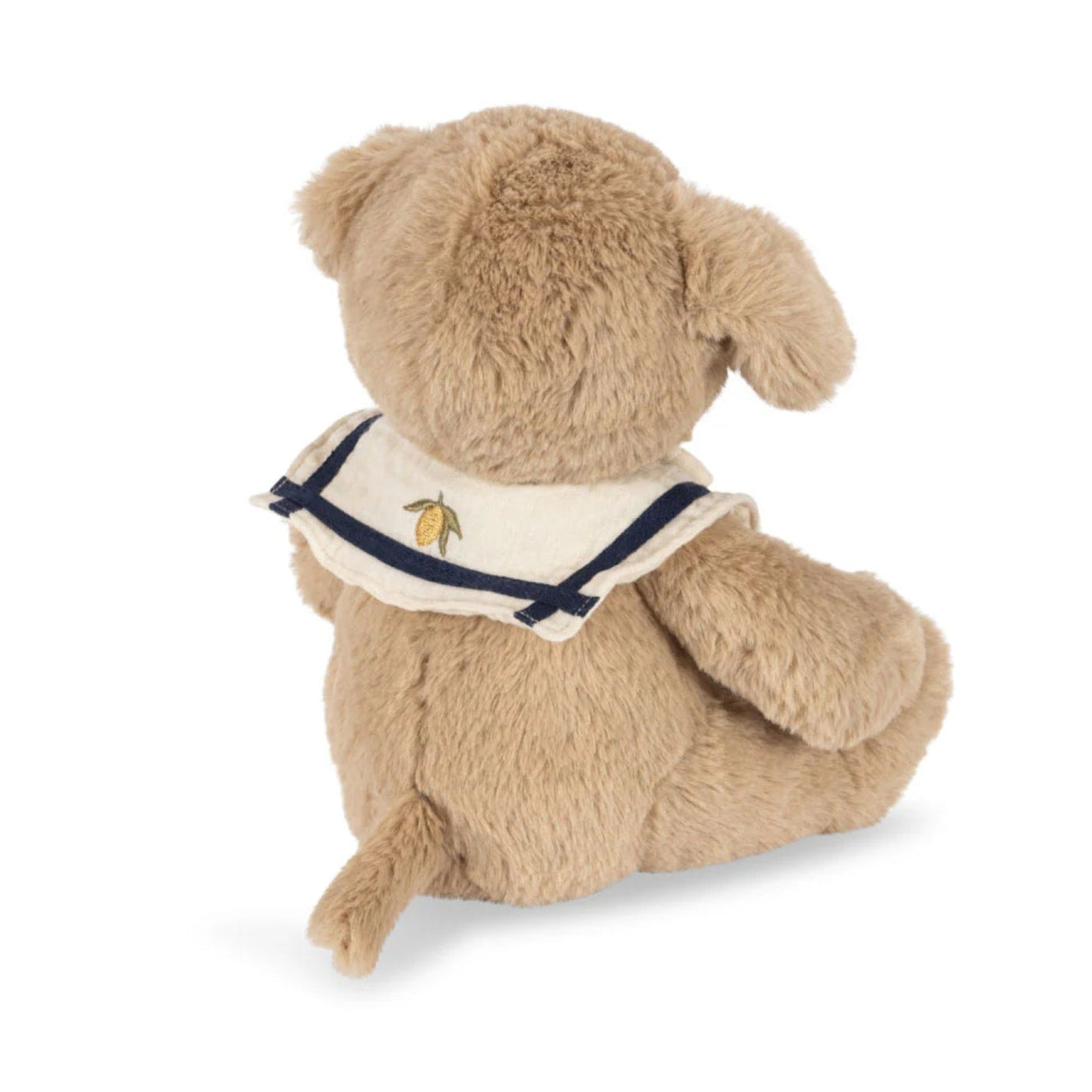 KONGES SLØJD Luca Sailor Puppy Teddy Bear - Soft Black Stuffed Animal Toy for Kids & Babies | Perfect for Cuddling, Gifts, and Nursery Decor
