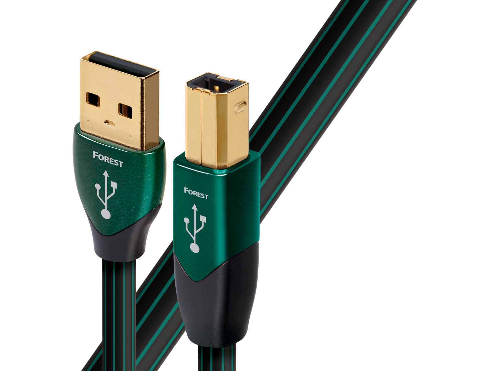 Audioquest Forest High-Speed USB A to USB B Cable - Premium Audio Connection for DAC, Digital Pianos & Studio Equipment - Perfect for Audiophiles & Professional Music Production