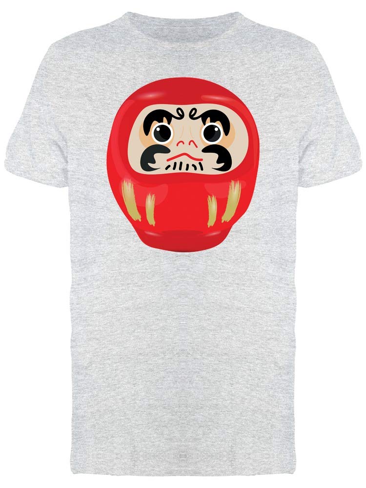 Japanese Red Daruma Doll T-Shirt for Men - Lucky Charm Motivational Tee - Perfect for Gifts, Festivals & Everyday Wear