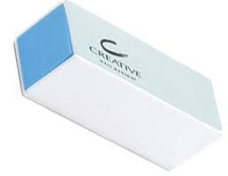 Professional CND Nail File & Buffer for Acrylic & Gel Nails - 4-Way Glossing Block for Smooth Shine | Perfect for Salon & Home Manicures