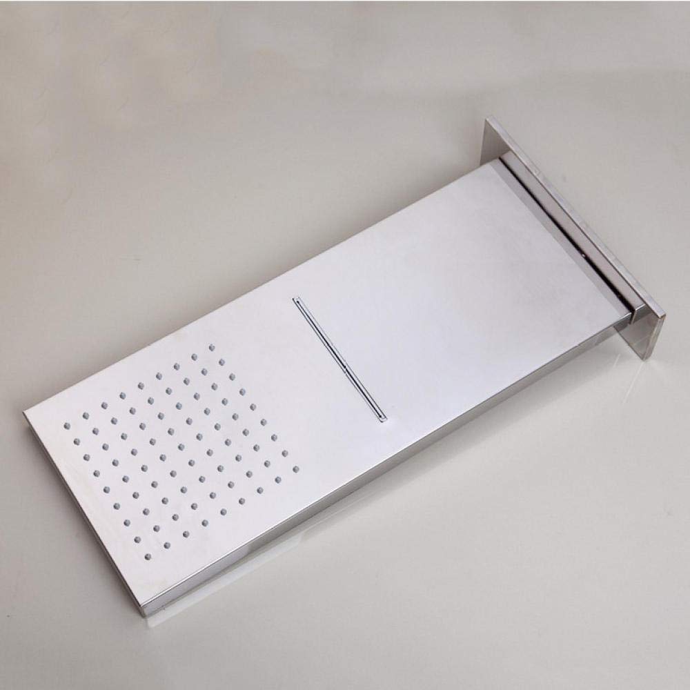 Luxury Square Rainfall Shower Head - Wall Mounted Brass Waterfall Shower Set with Handle for Modern Bathroom | Perfect for Spa-Like Experience & Relaxing Showers