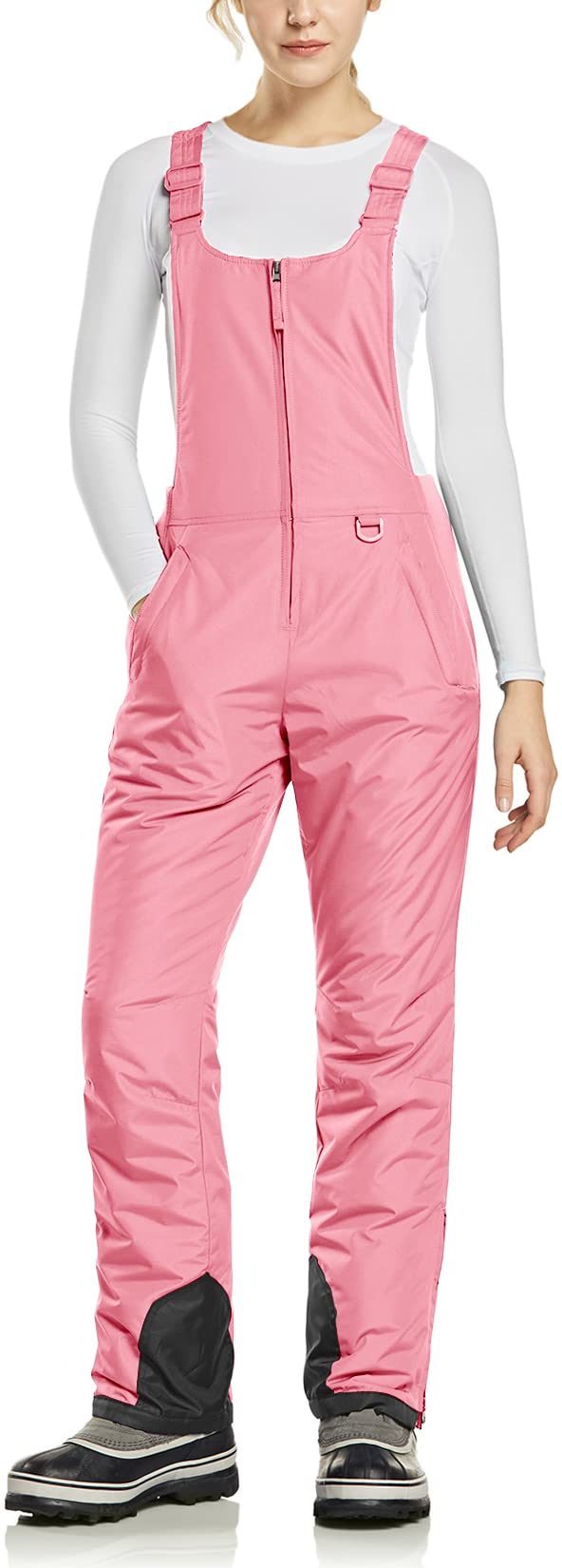 TSLA Women's Waterproof Insulated Snow Bib Overalls - Winter Snowboard & Ski Pants with Ripstop Fabric for Cold Weather - Perfect for Skiing, Snowboarding, and Outdoor Winter Activities