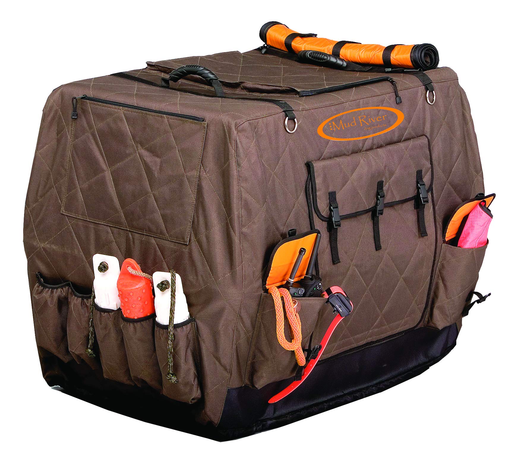 Mud River Dixie Insulated Dog Kennel Cover - Heavy Duty Waterproof Pet Crate Cover for All Weather Protection - Perfect for Outdoor, Travel & Hunting Dogs