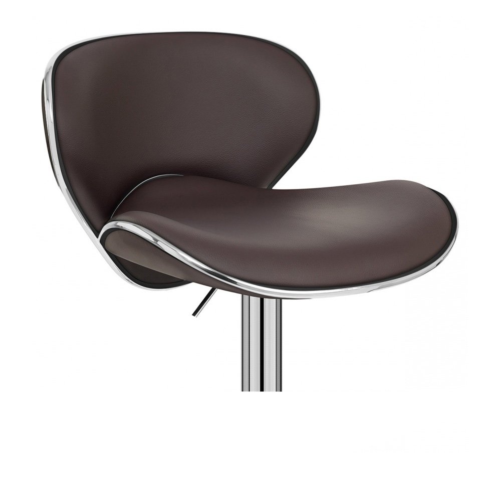 Set of 2 Kappa Contemporary Adjustable Barstools in Coffee - Modern Kitchen & Dining Room Seating