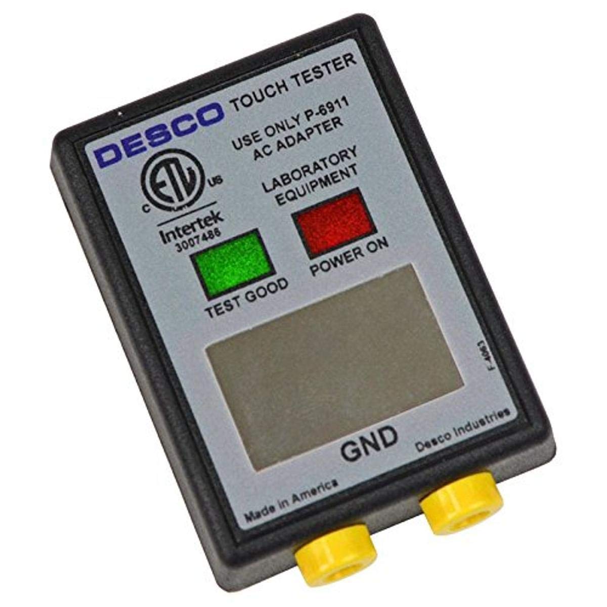 DESCO Brand 19350 Wrist Strap Tester - NIST Calibrated ESD Tester for Static Control | Perfect for Electronics Manufacturing, Laboratories & Cleanroom Environments