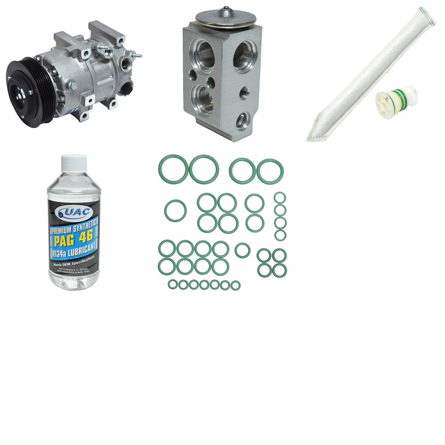 HVAC A/C Compressor Replacement Kit - Compatible with Multiple Car Models | High-Performance Auto AC System Repair | Perfect for DIY Mechanics & Professional Technicians | Ideal for Summer Car Maintenance & AC System Upgrades