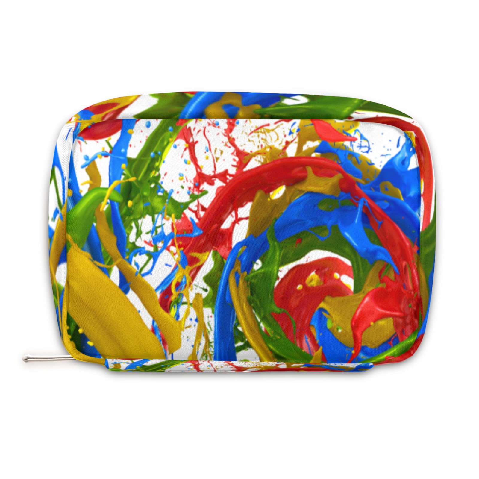Abstract Splash Paint Water-Resistant Makeup Bag for Women - Travel Cosmetic Organizer Pouch, Small Toiletry Bag for Purse, Gym & Beauty Essentials - Perfect for Travel, Gym, and Daily Use