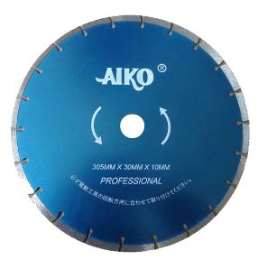 Aiko 12-Inch 305mm Dry Diamond Cutting Blade (Blue) - Premium Diamond Saw Blade for Concrete, Brick, Tile & Stone - Model DB ADS01 12B - Perfect for Construction, Masonry & DIY Home Projects