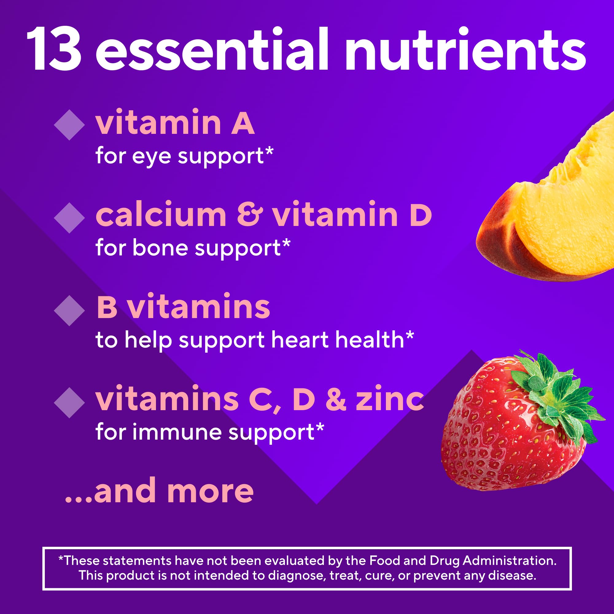 Vitafusion Women's 50+ Daily Multivitamin Gummies - 120 Count | Immune Support & Bone Health for Active Mature Women | Perfect for Busy Lifestyles & On-the-Go Nutrition