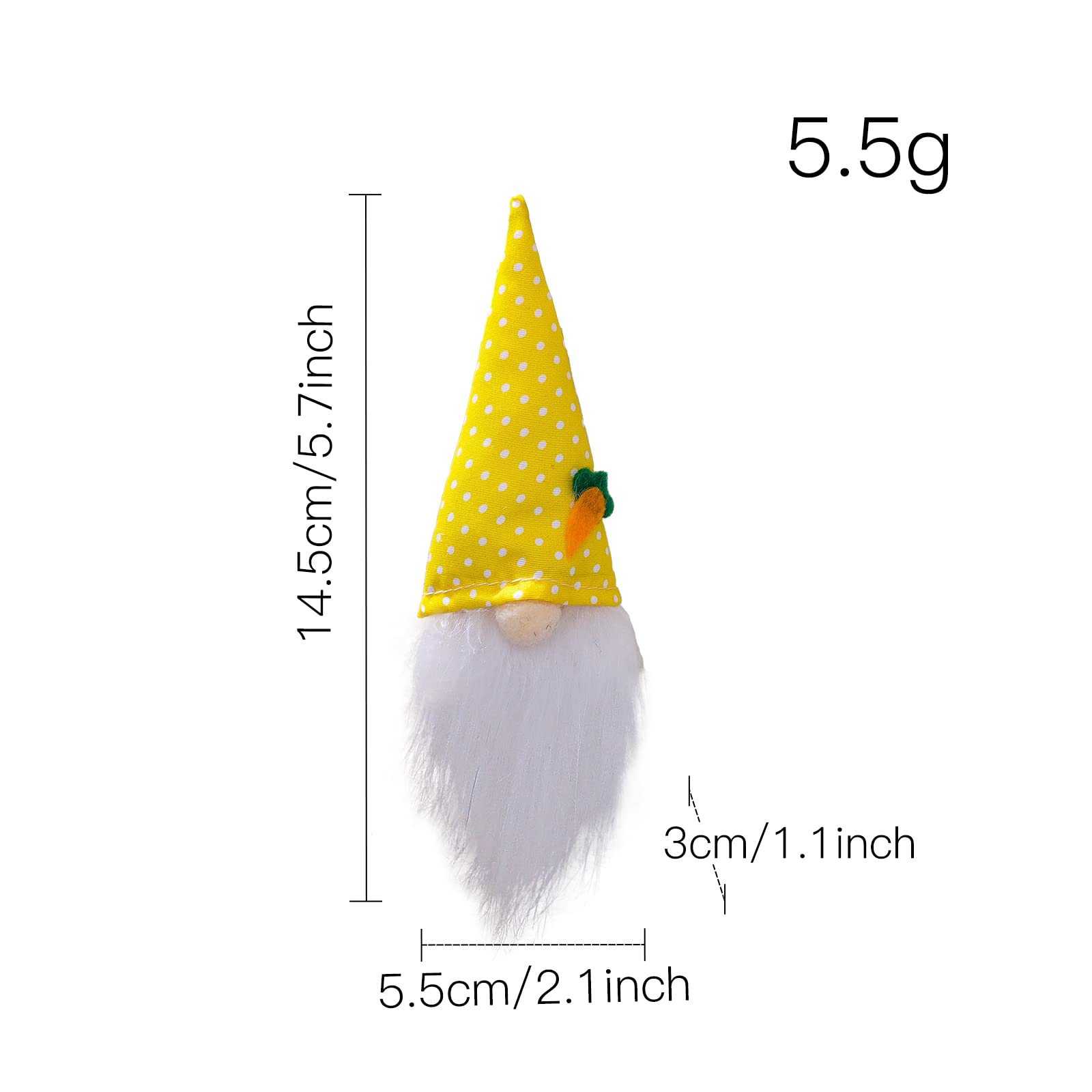 2023 Funny Easter Bunny Gnomes Hanging Ornaments - 3PCs Carrot Gnome Decor for Easter Tree & Spring Holiday Party | Seasonal Home Decoration for Easter Day Celebrations & Festive Indoor Decor