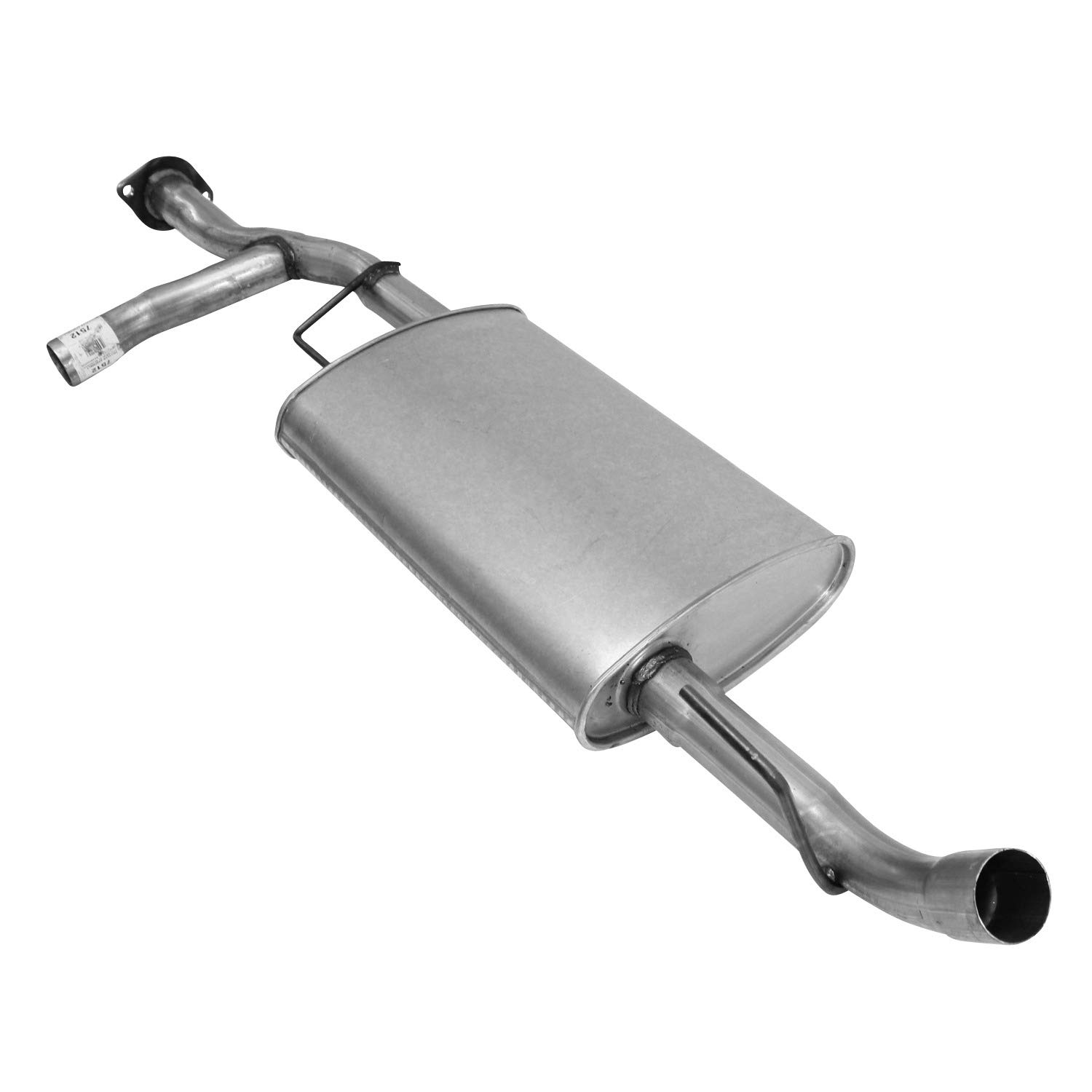 AP Exhaust Products 7512 Performance Exhaust Muffler - Universal Fit for Cars & Trucks - Reduce Noise & Improve Engine Performance - Ideal for Daily Commuting & Road Trips