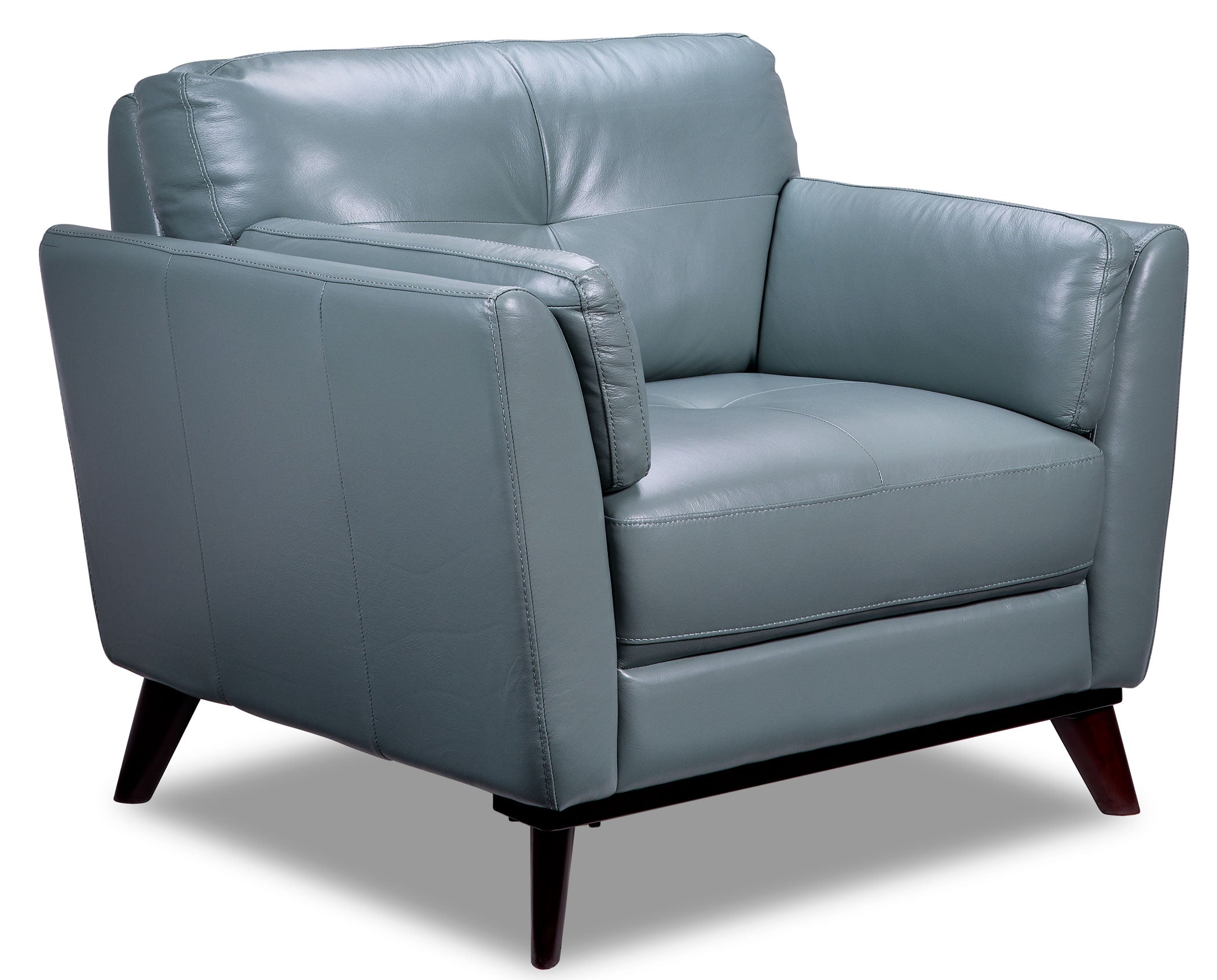 Alvino Chair in Teal - Modern Accent Chair for Living Room, Bedroom, or Office - Comfortable Upholstered Lounge Chair with Stylish Design