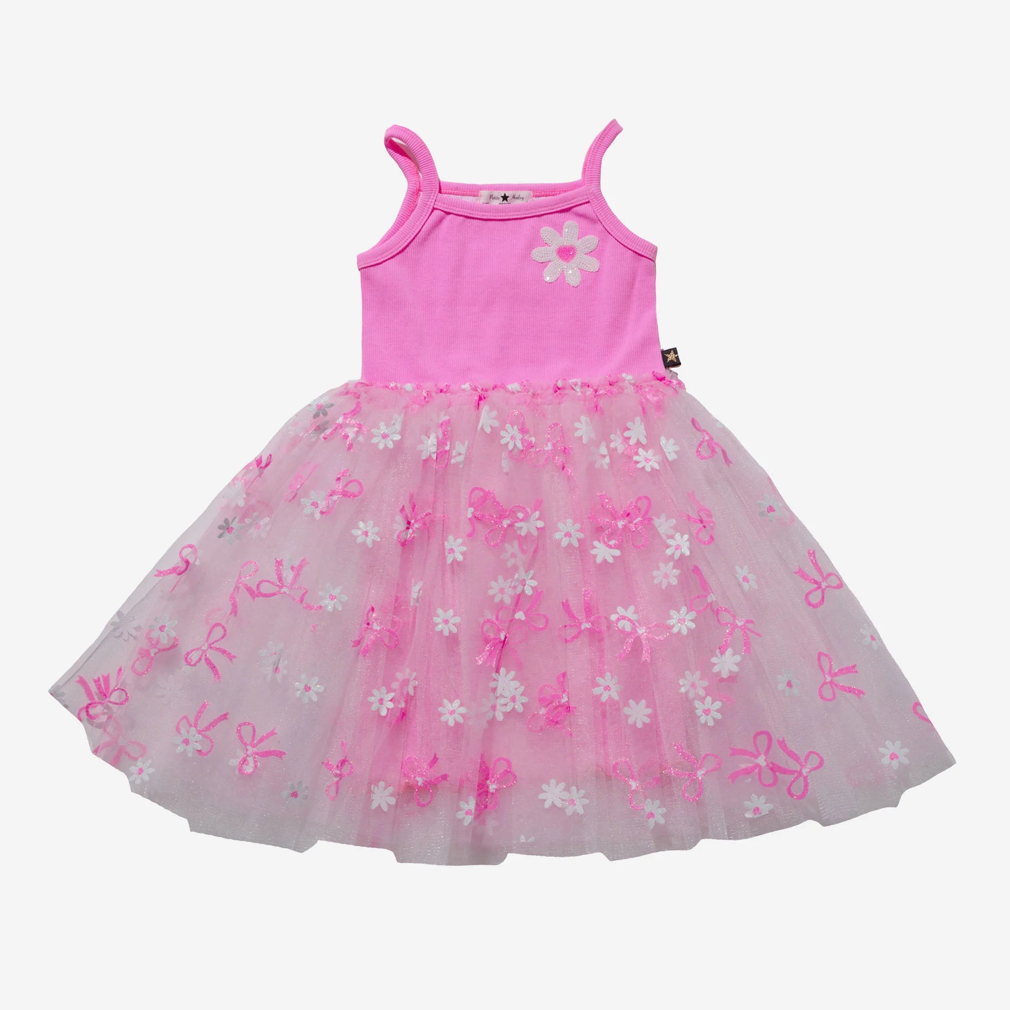Light Pink Petite Hailey Strapped Tutu Dress for Girls - Perfect for Birthday Parties, Pageants & Special Occasions