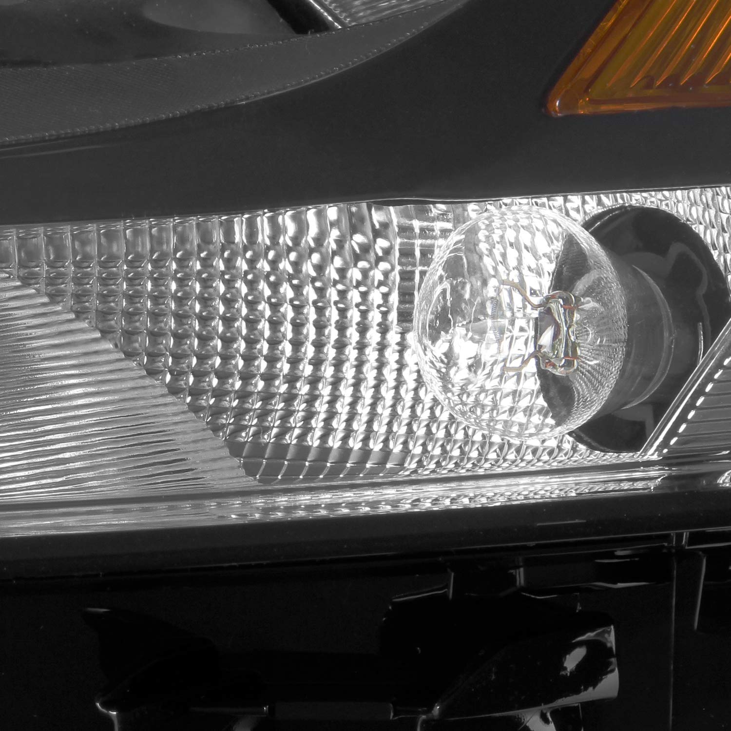 AKKON Direct Replacement Black Bezel Headlights for 2011-2018 VW Jetta - Left & Right Pair - Perfect for Night Driving & Car Upgrades