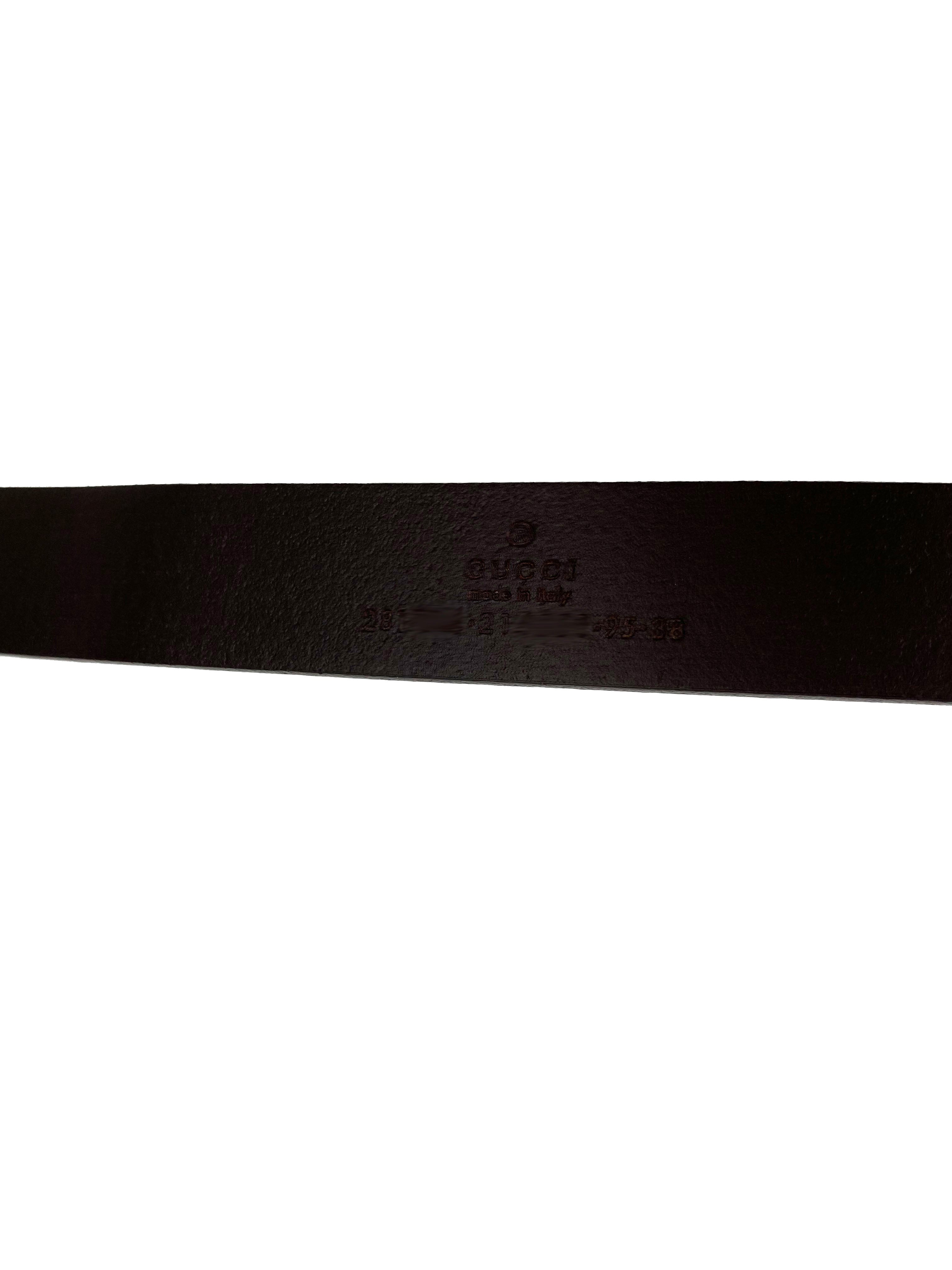 Gucci Brown Leather Horsebit Belt with Silver Buckle - 95cm/37.5in - Luxury Designer Belt for Men & Women | Perfect for Office, Parties & Formal Occasions