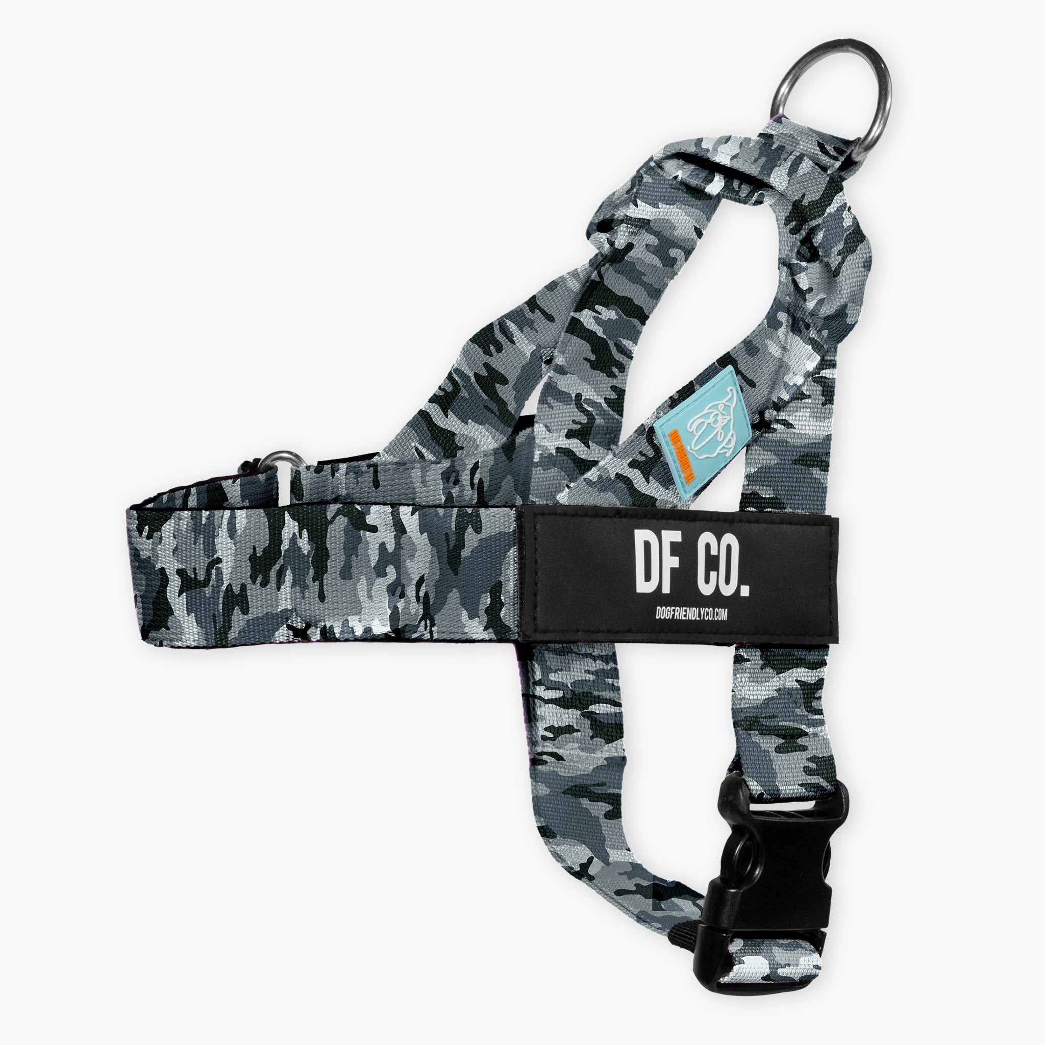 Premium Dog Harness with Grey Camo Design - Adjustable & Breathable for Small to Large Dogs - Perfect for Walking, Hiking & Outdoor Adventures