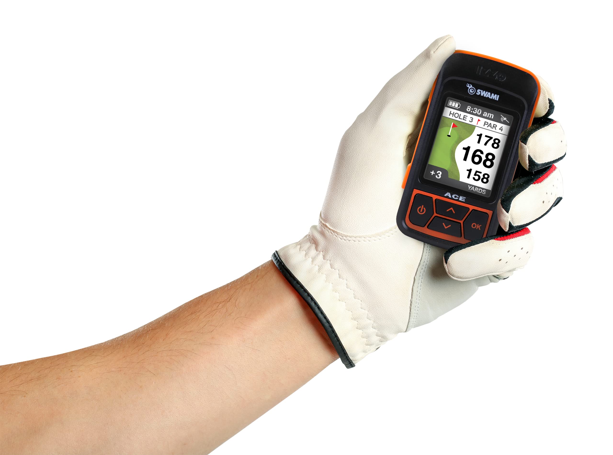 IZZO Golf Swami Ace Handheld Golf GPS Rangefinder - Accurate Distance Measurement Device for Golfers | Perfect for Course Navigation & Shot Tracking