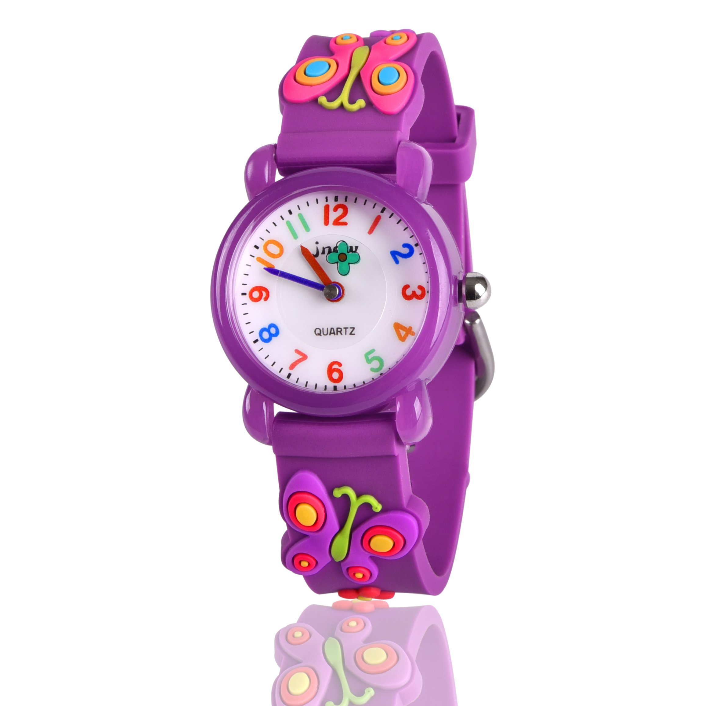 **3D Cartoon Waterproof Kids Watch for Girls Ages 3-8 - Cute & Durable Toddler Watch - Perfect Birthday Gift for Girls - Ideal for Swimming, Outdoor Play & Daily Use**