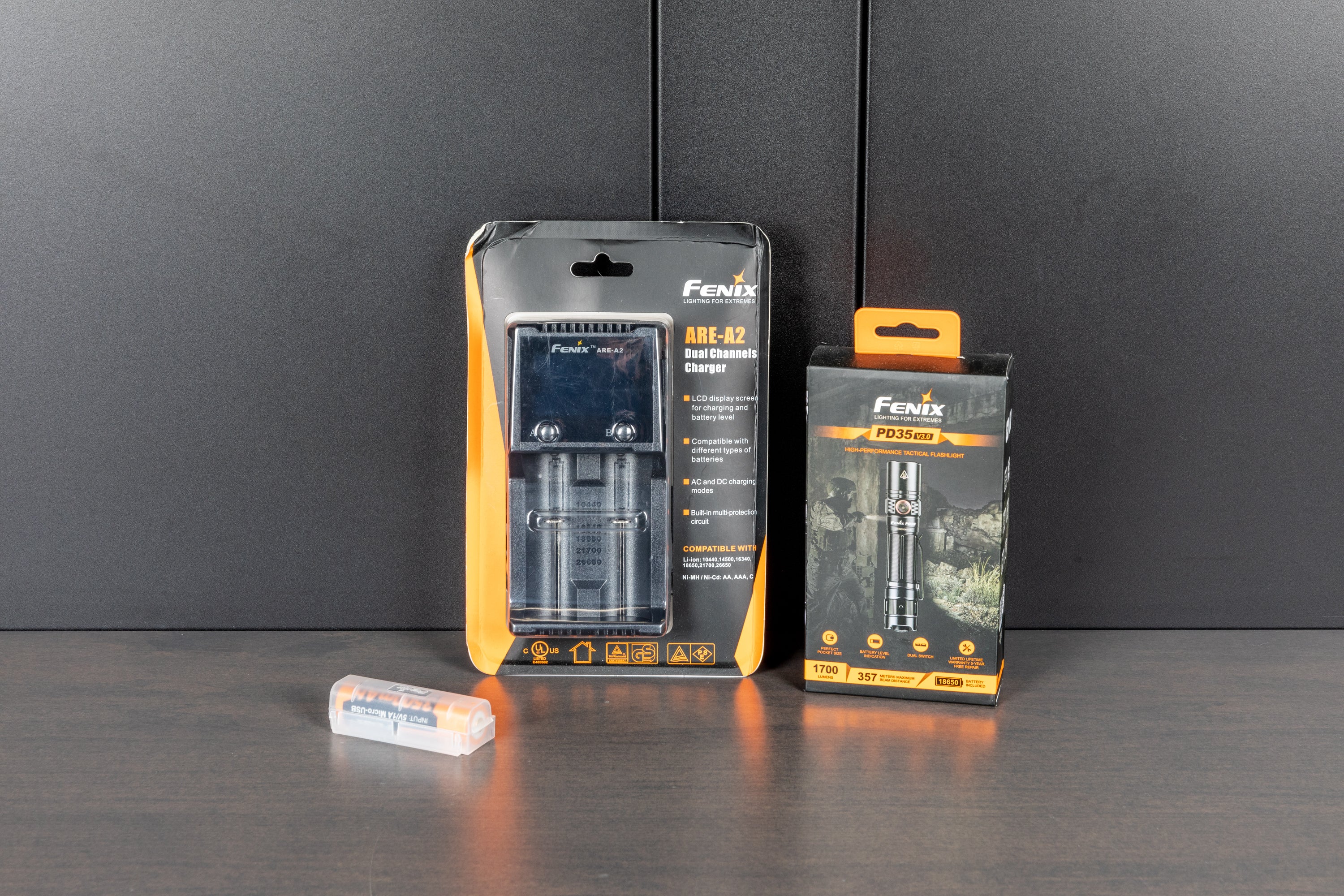 Fenix PD35 V3 Flashlight Kit - 1000 Lumens, Rechargeable LED Tactical Flashlight for Outdoor, Camping, Hiking & Emergency Use