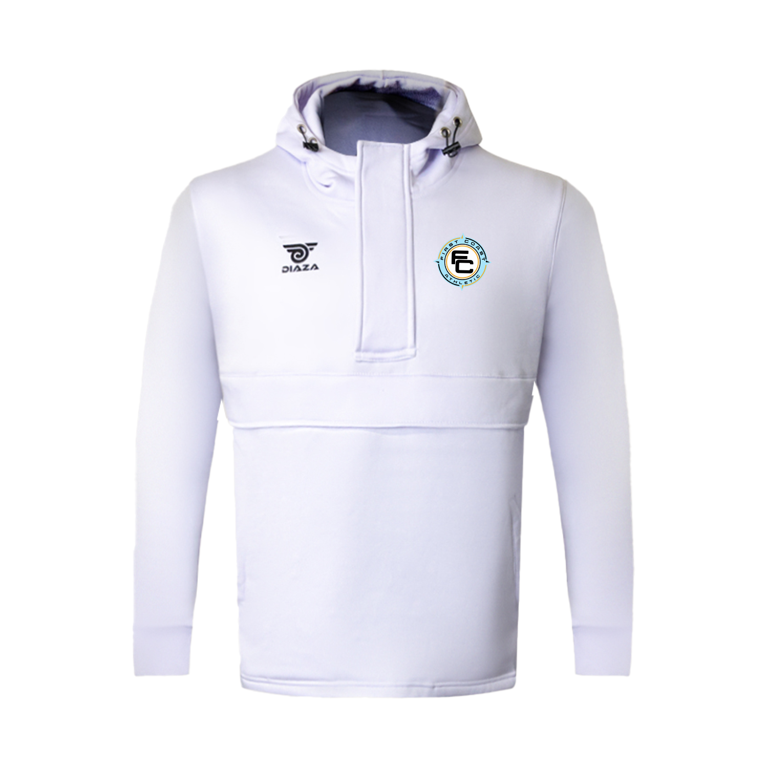 First Coast Athletic EL Blanco Hoodie - Men's Lightweight Pullover Sweatshirt for Running, Gym & Casual Wear | Breathable & Comfortable Fabric