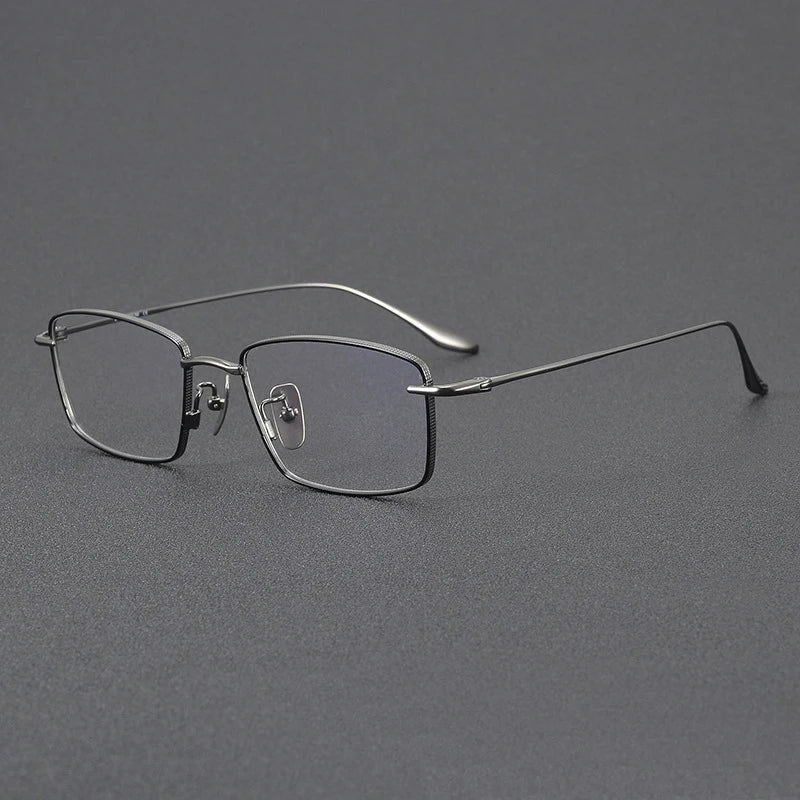 Stylish Black Unisex Square Full Rim Eyeglasses Frame 42175 - Perfect for Reading, Work & Fashion Accessories