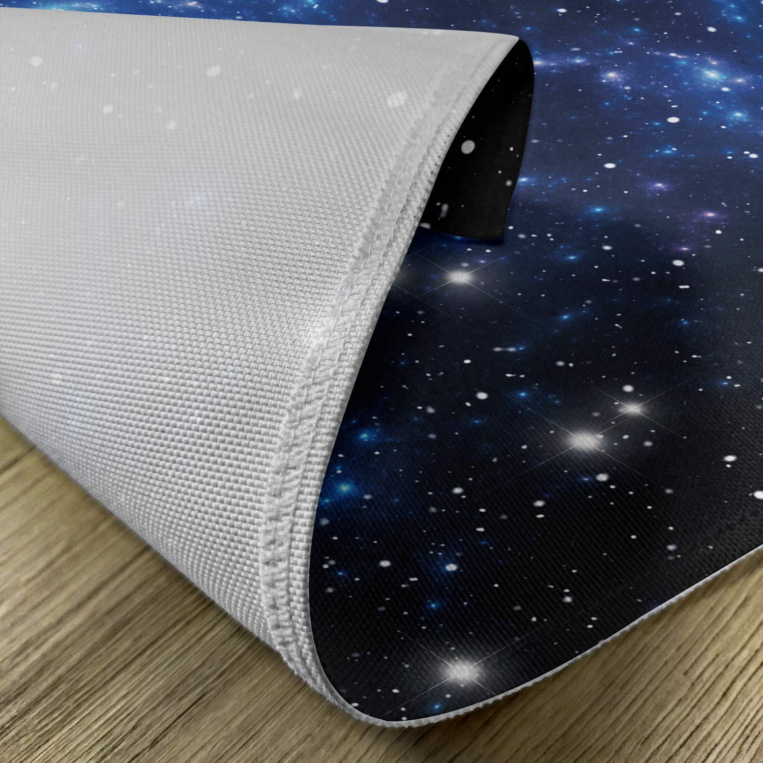 Ambesonne 4-Piece Constellation Placemats Set - Outer Space Star Nebula Galaxy Design, Washable Fabric Dining Table Mats for Kitchen & Home Decor (Blue Black White) | Perfect for Astronomy Lovers, Dinner Parties & Cosmic-Themed Decorations