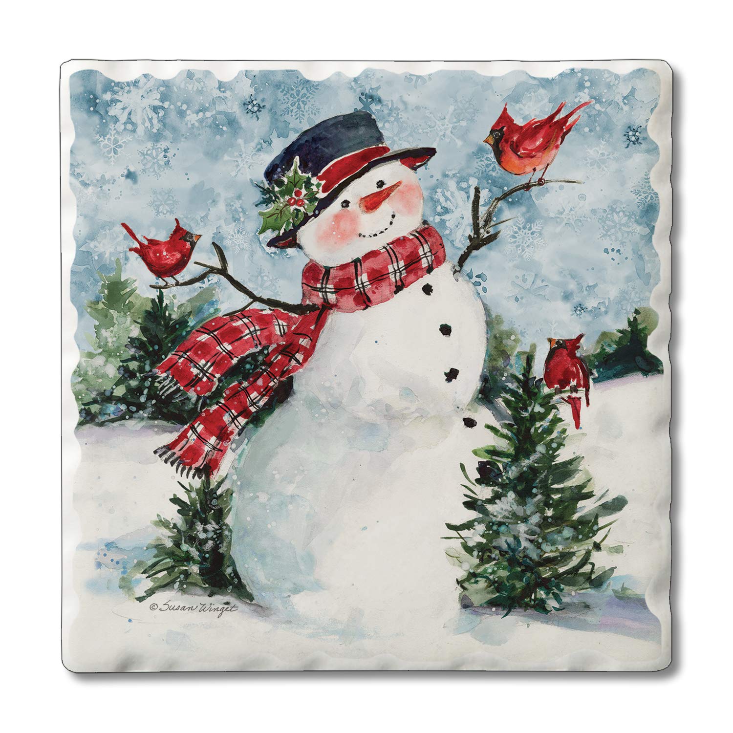 Thirstystone Snowman Friends Coaster Set - 4