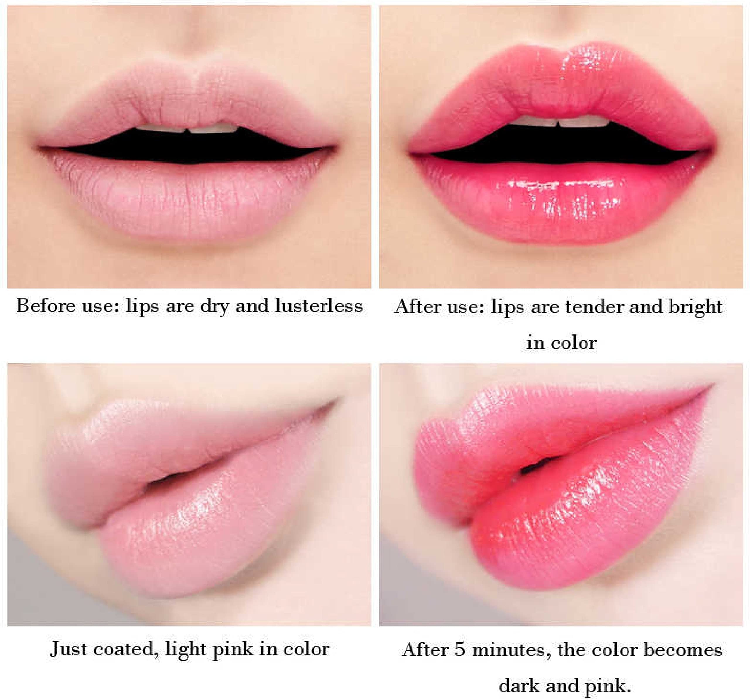Color Changing Gel Lipstick 03 - Moisturizing & Long-Lasting, Natural pH Reactive Lip Color for Day & Night Wear - Perfect for Parties, Dates, and Everyday Glam