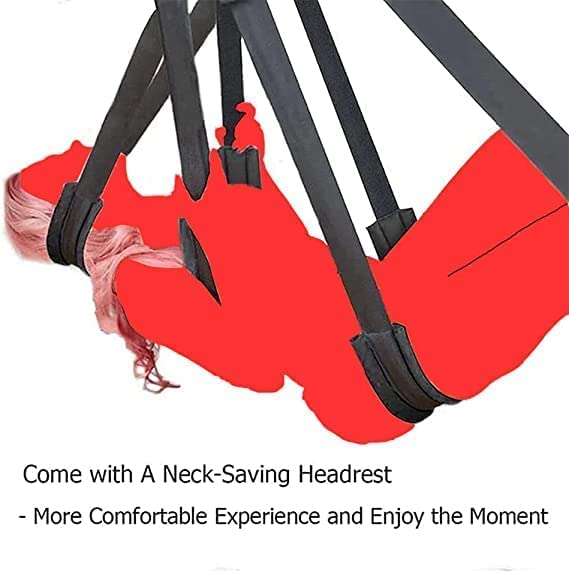 360° Rotating Heavy-Duty BDSM Sex Swing for Couples - 800lbs Capacity Adjustable Sling with Triangular Suspension - Adult Sex Toy & Bondage Furniture for Bedroom, Yoga, Spice Up Your Sex Life