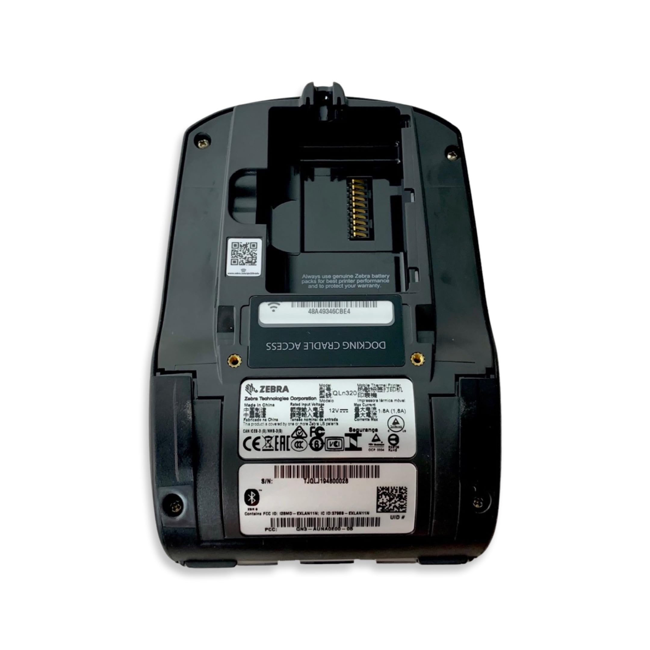 Refurbished Zebra QLn320 Wireless Bluetooth & WiFi Barcode Label Printer | 3