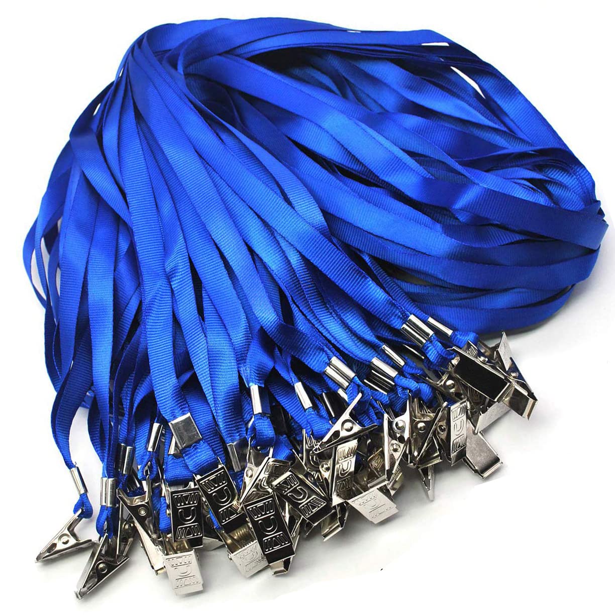 4x3 Waterproof ID Badge Holder with Lanyard - 50 Pack for Conferences & Events