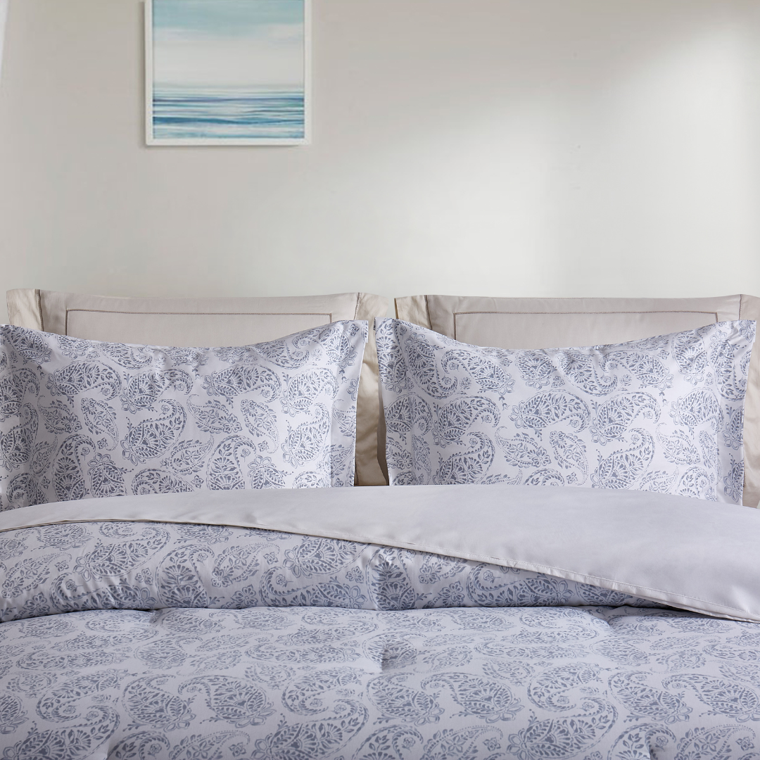 400 Thread Count Printed Cotton Sheet Set - Soft & Breathable Bedding for a Comfortable Sleep - Perfect for Master Bedroom, Guest Room & Dorm