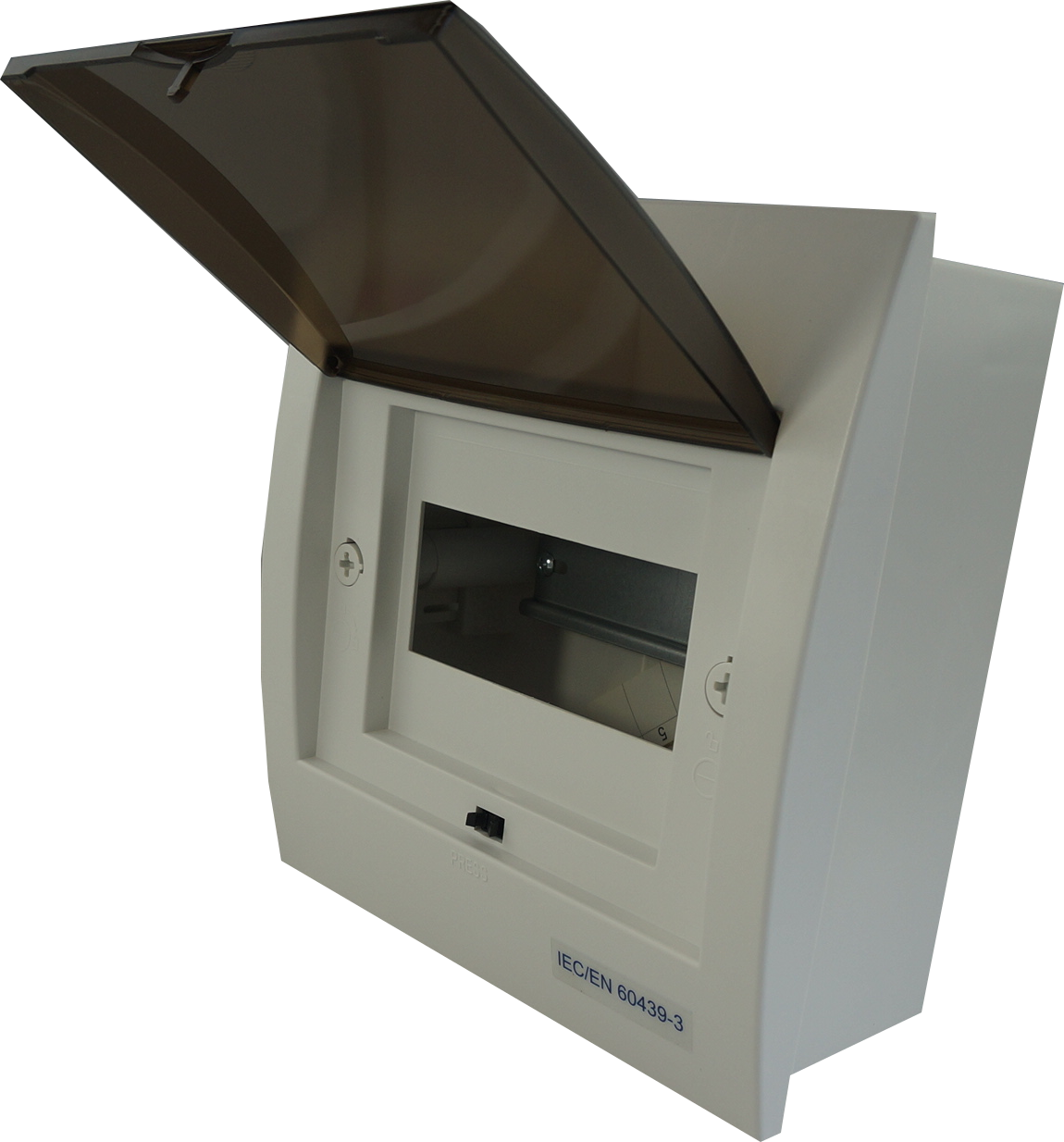 DP6 6-Module Compact Distribution Panel - ABS/PC Electrical Enclosure with DIN Rail, Terminal Block & Neutral Bar - Perfect for Home Automation, Solar Systems & Industrial Control Panels