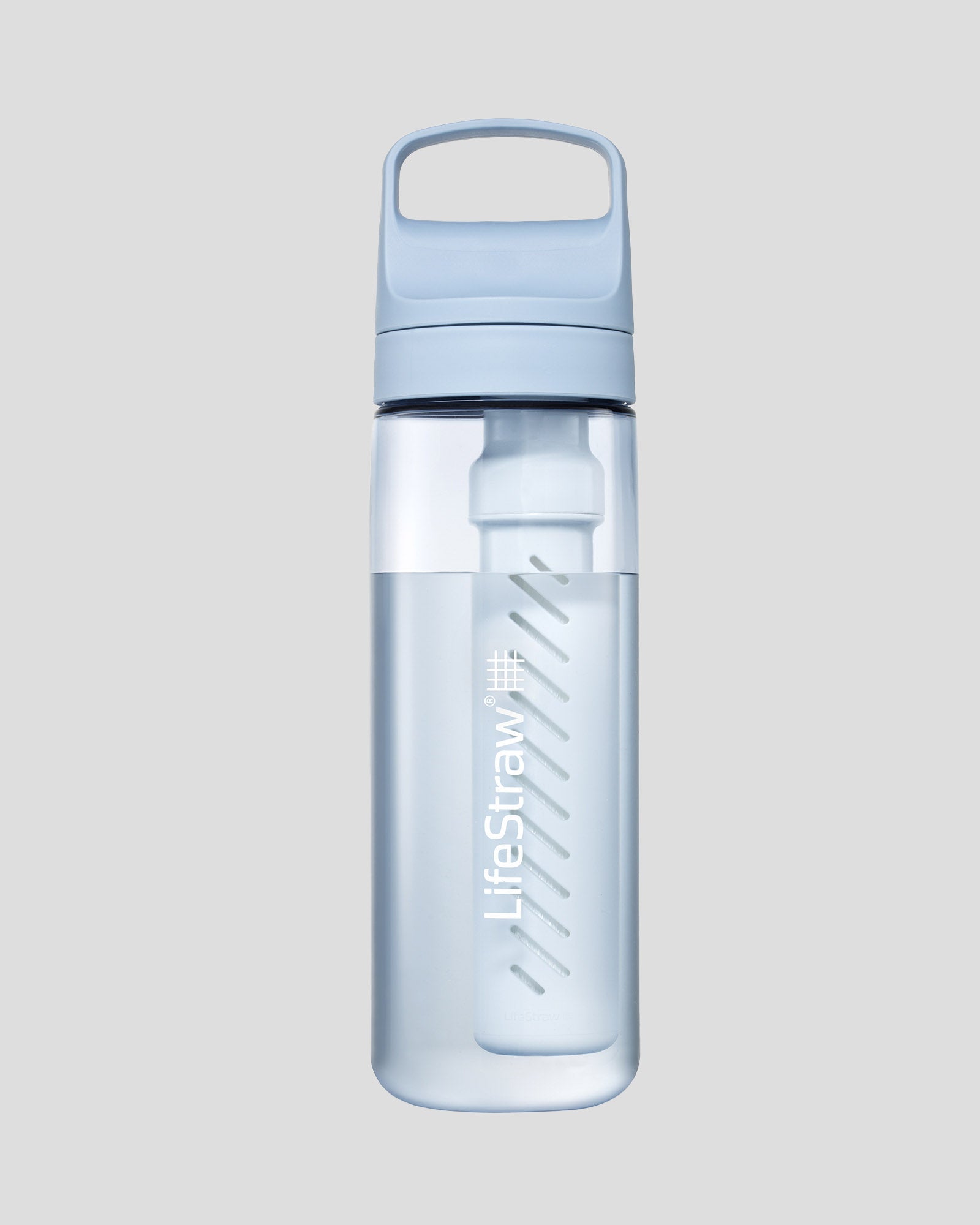 LifeStraw Go 2.0 Water Filter Bottle 650ml Icelandic Blue - Portable Water Purifier for Hiking, Camping & Outdoor Adventures