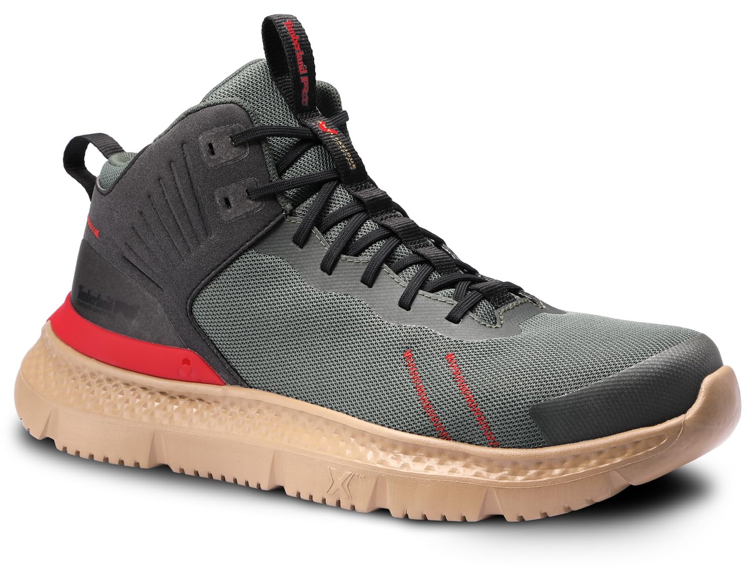 Timberland PRO Women's Setra Mid Composite Safety Toe Work Shoes - Lightweight Industrial & Athletic Footwear for Construction, Warehouse & Outdoor Work