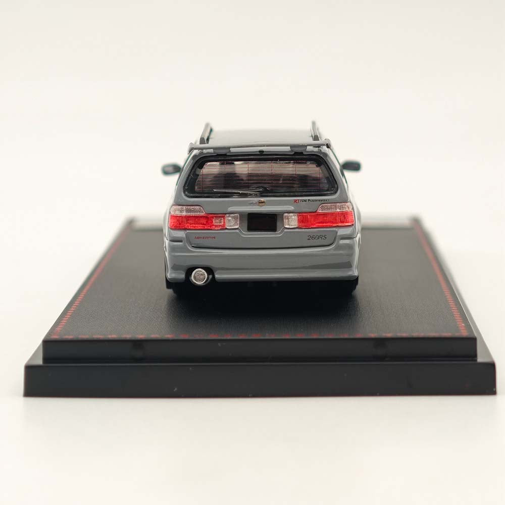 1:64 Scale Nissan Stagea Skyline GT-R R34 Wagon Diecast Model Car - Street Weapon Racing Gray - Collectible Toy for Car Enthusiasts & Display for Home/Office Decor