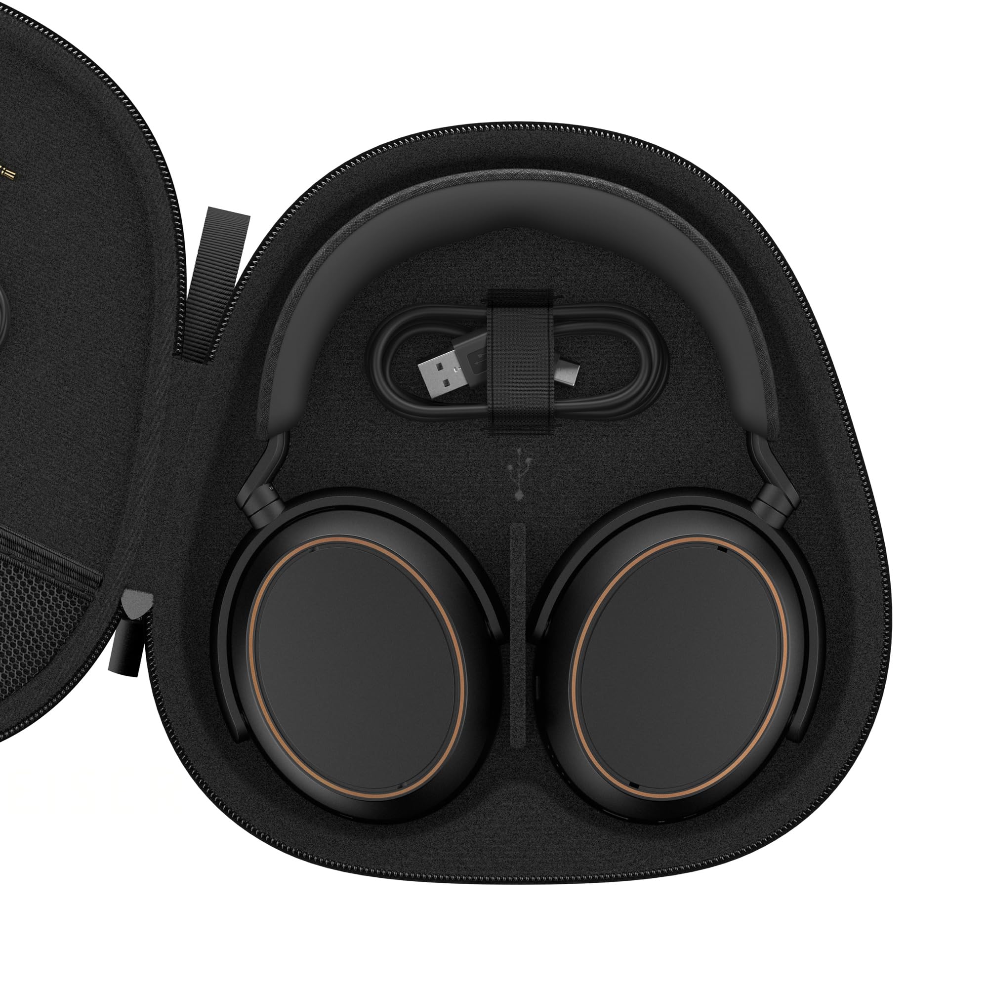Sennheiser MOMENTUM 4 Wireless Special Edition Bluetooth Headphones with Adaptive Noise Cancellation - 60H Battery Life, Crystal Clear Calls, Customizable Sound - Black/Copper - Perfect for Travel, Work & Music Lovers