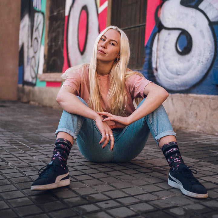 American Socks Signature Yokai Mid High Crew Socks - Comfortable & Stylish for Everyday Wear, Sports & Casual Outfits