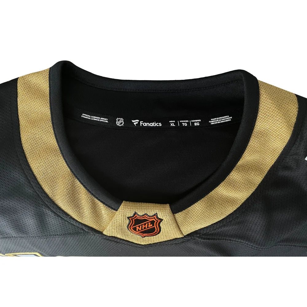 Vegas Golden Knights Men's Black Reverse Retro 2.0 Breakaway Hockey Jersey - Official Fanatics Branded NHL Player Jersey for Games, Parties & Fan Events