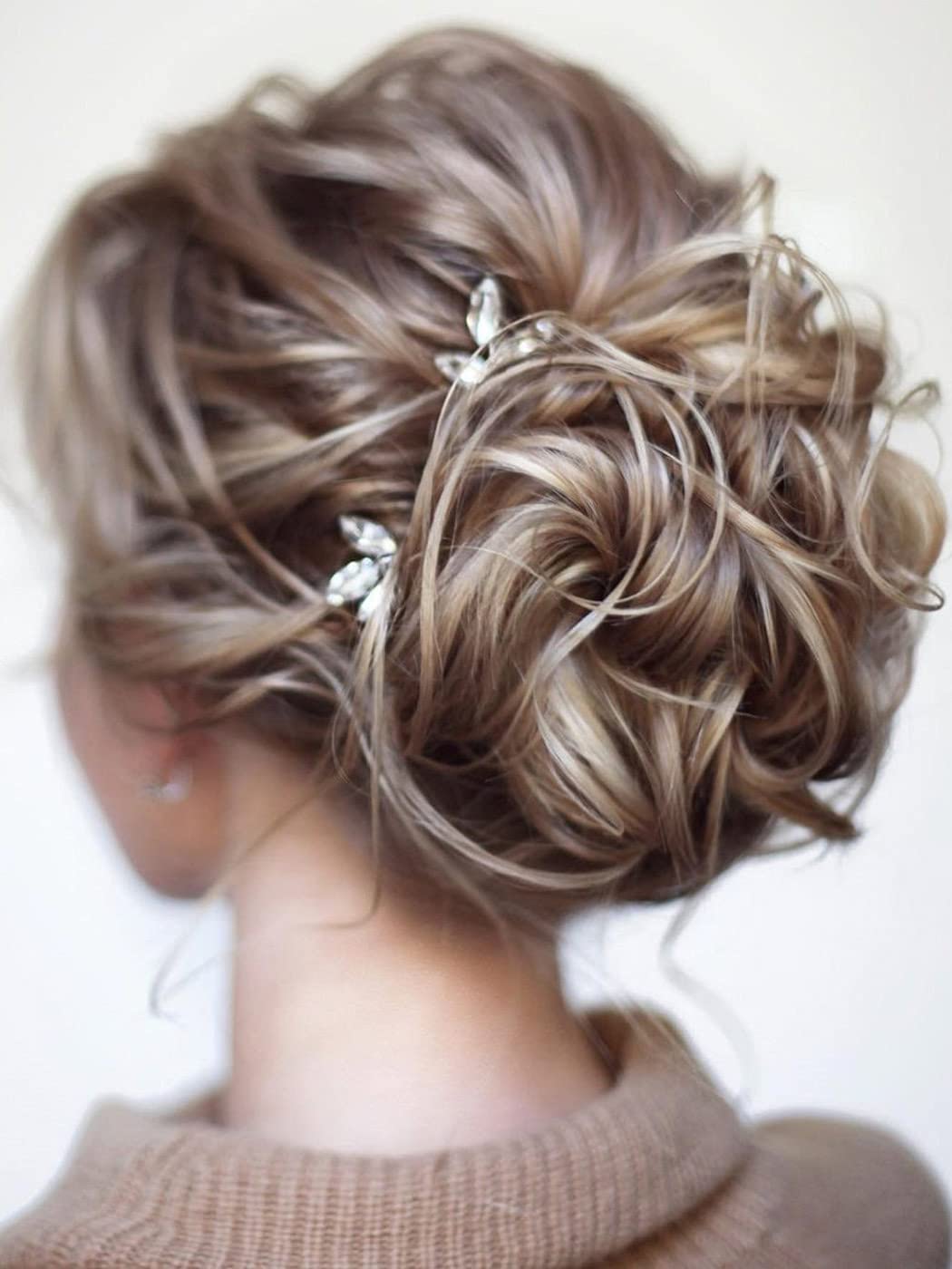 Bride Wedding Hair Pins - Rhinestone Crystal Hair Accessories for Wedding & Party