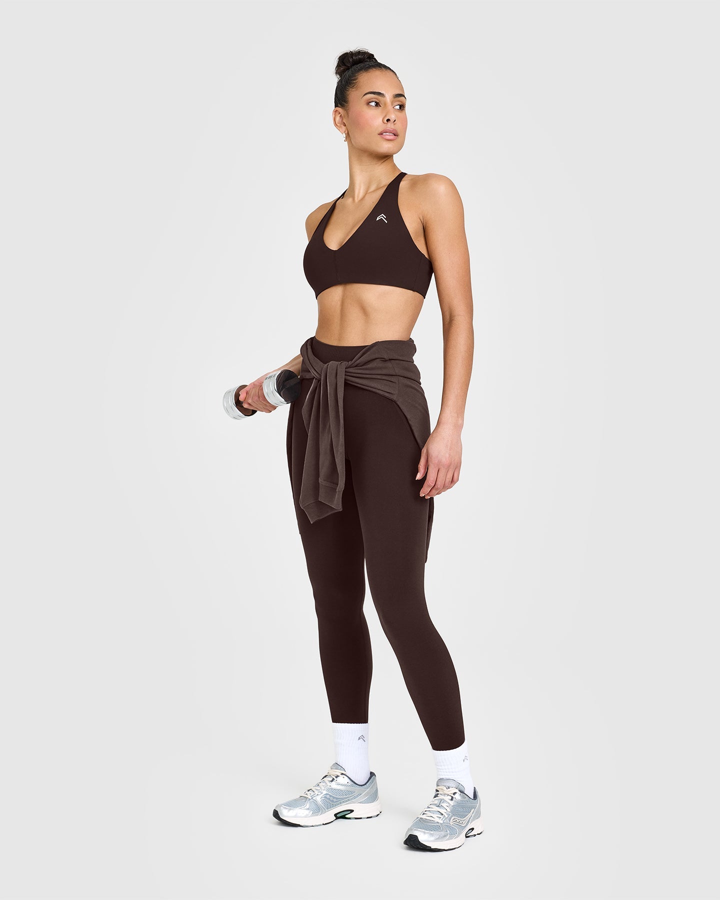 Seamless Micro Bralette - 70% Cocoa Color Wireless Comfort Bra for Yoga, Lounge & Everyday Wear