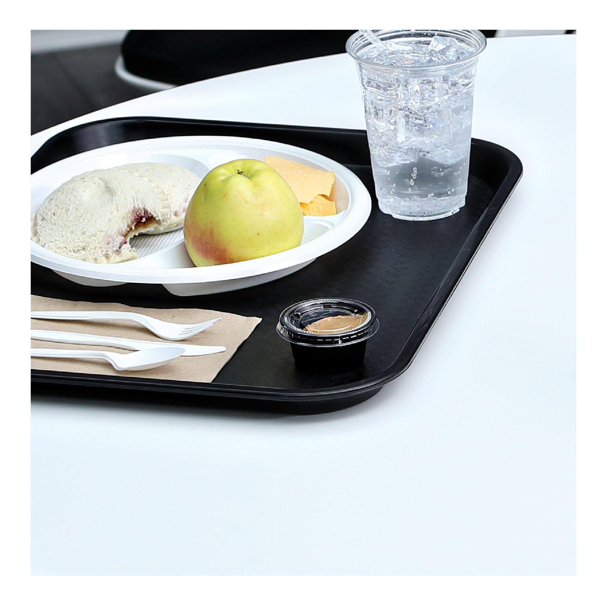 Boardwalk BWKPRTN2BL 2 oz. Black Polypropylene Souffle Cups - 2500/Carton - Perfect for Meal Prep, Portion Control & Food Storage