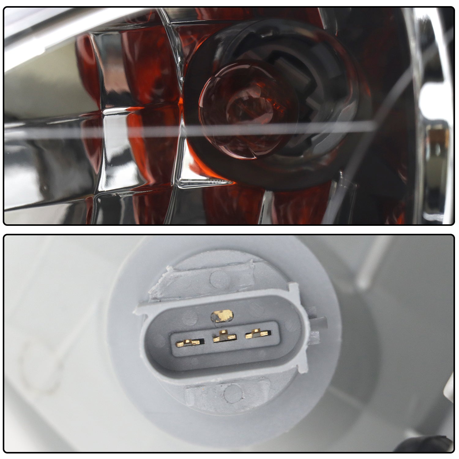 Chrome Headlight Assembly Pair for 2005-2015 Peterbilt 325 330 335 337 340 348 382 384 386 387 Trucks - Left Driver & Right Passenger Side Replacement - Perfect for Night Driving and Enhanced Visibility
