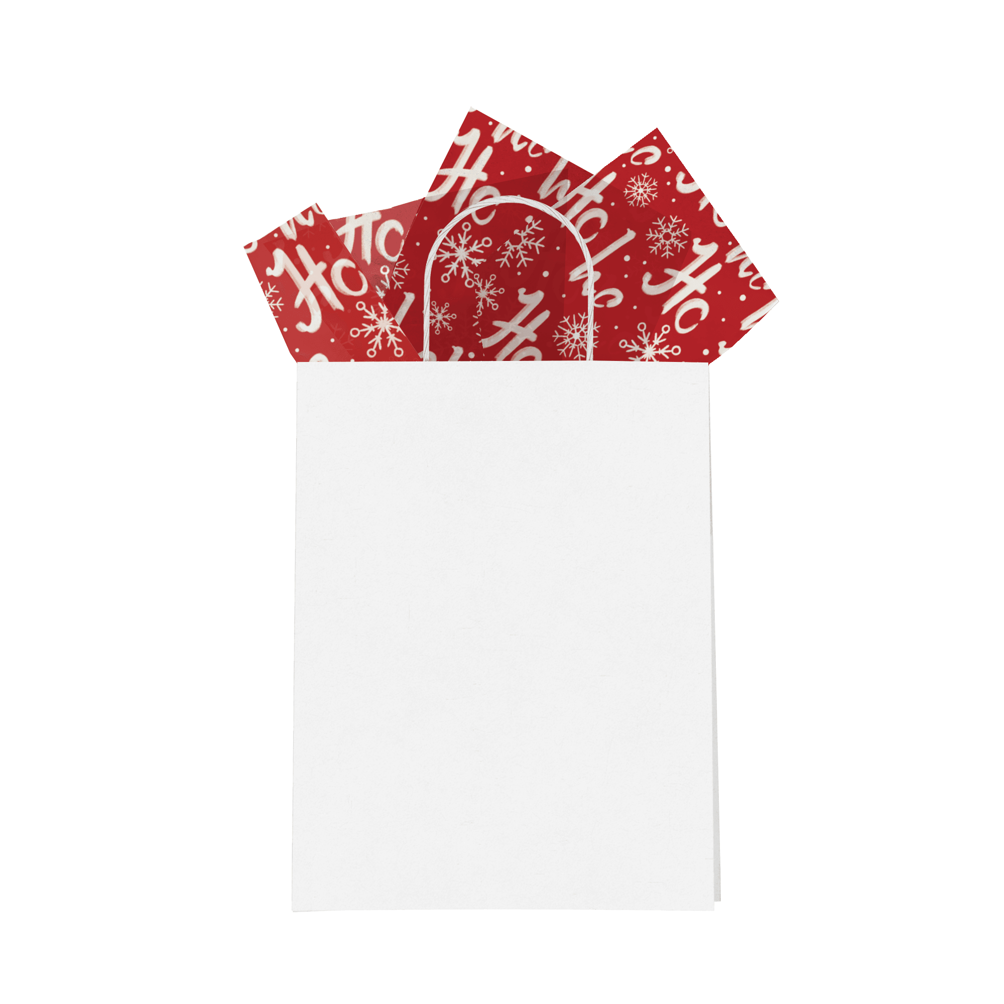Festive Christmas Ho Ho Ho Tissue Paper - Holiday Gift Wrapping & Party Decorations for Presents, Gift Bags, Stocking Stuffers & Holiday Celebrations